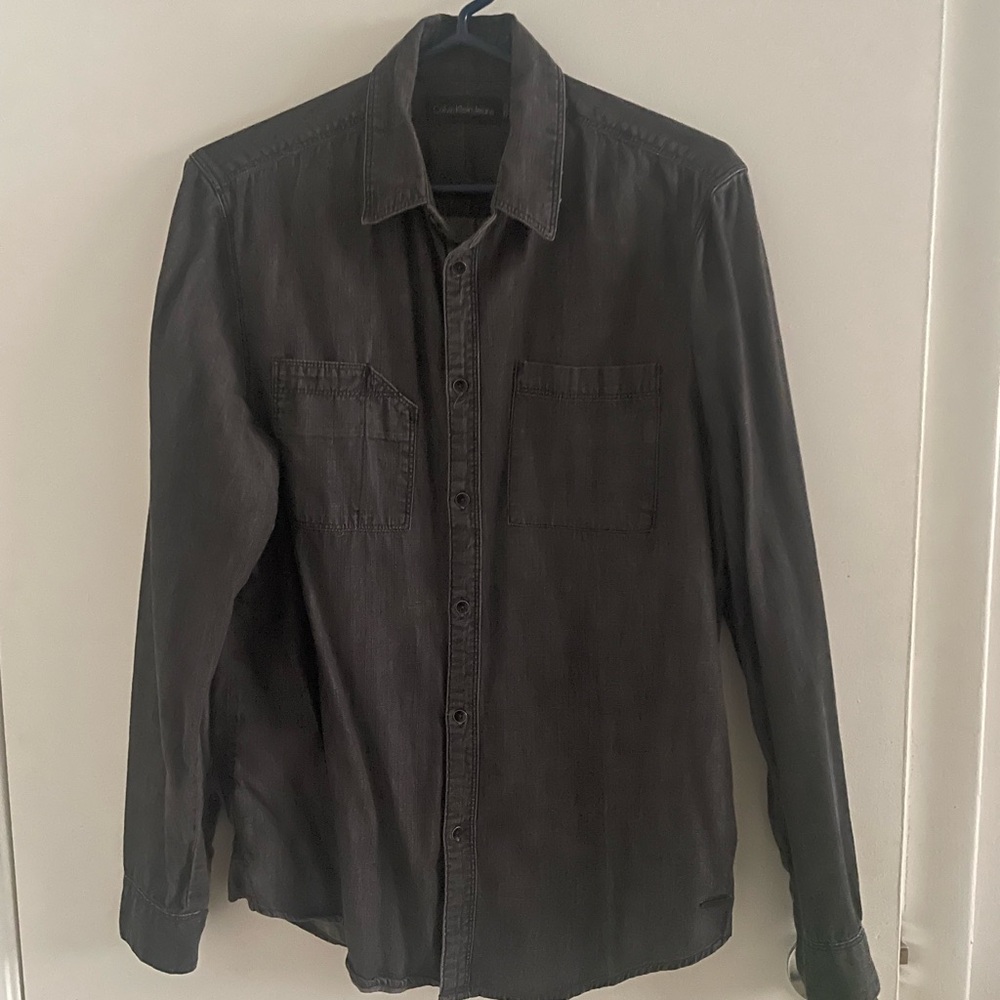 Calvin Klein Jeans Black Denim Shirt